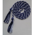 Tri-Color Single Honor Cord - Purple/Purple/White